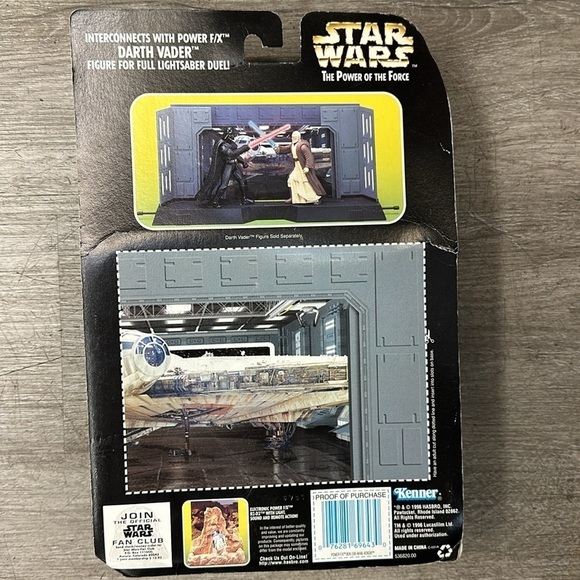 Star Wars, POTF2 Electronic Power F/X Obi Wan Kenobi C7/8+Glowing Lightsaber - Picture 5 of 6